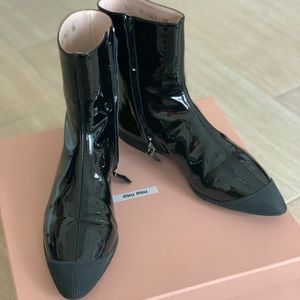 Miu Miu Patent Leather Black boots
